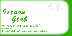 istvan glab business card